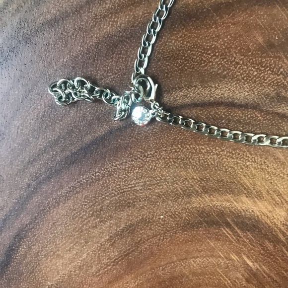 J Crew Faux Lapis Oval Pendant Statement Necklace - Picture 4 of 4